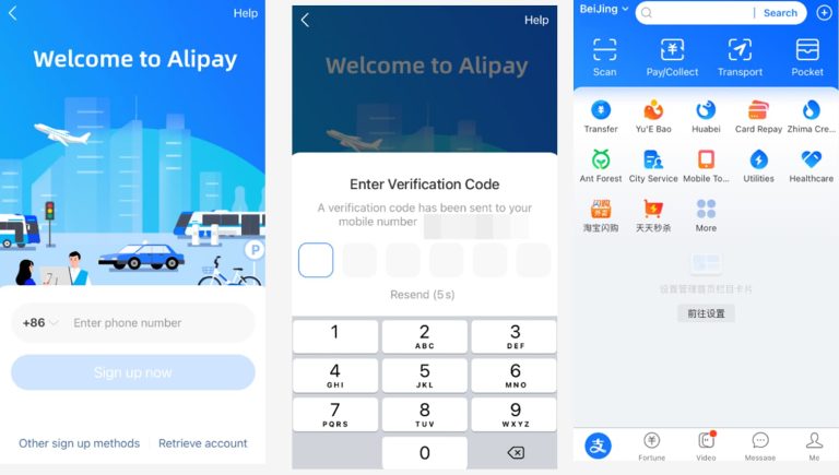 steps for foreigner Create an Alipay Account