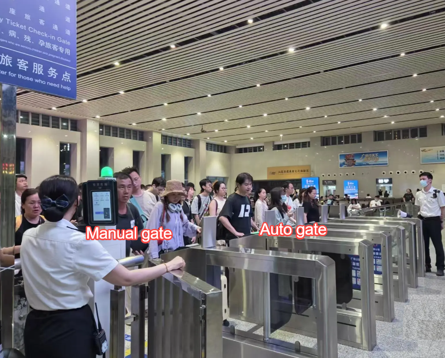 Auto gate and manual gate