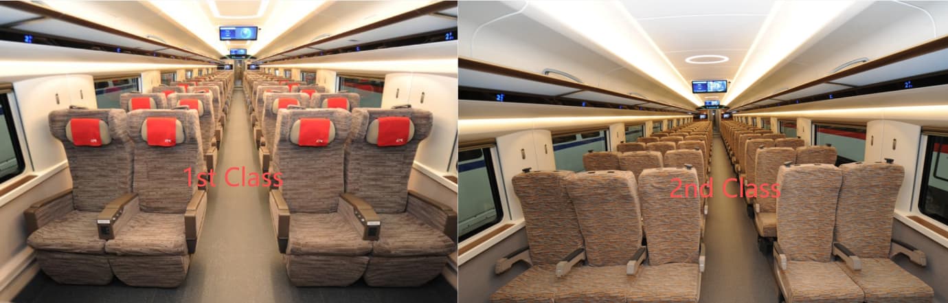 2nd Class vs 1st Class on China High-Speed Trains