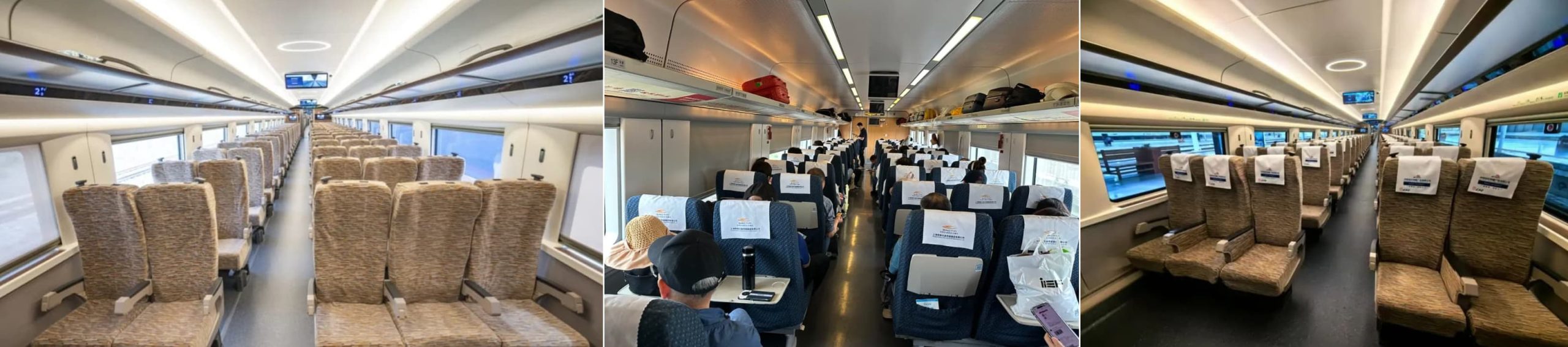 2nd Class seats on China High-Speed Trains