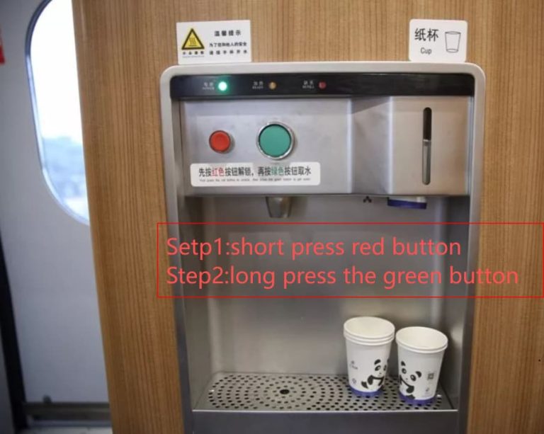 Hot Water Dispenser on China High-Speed Trains