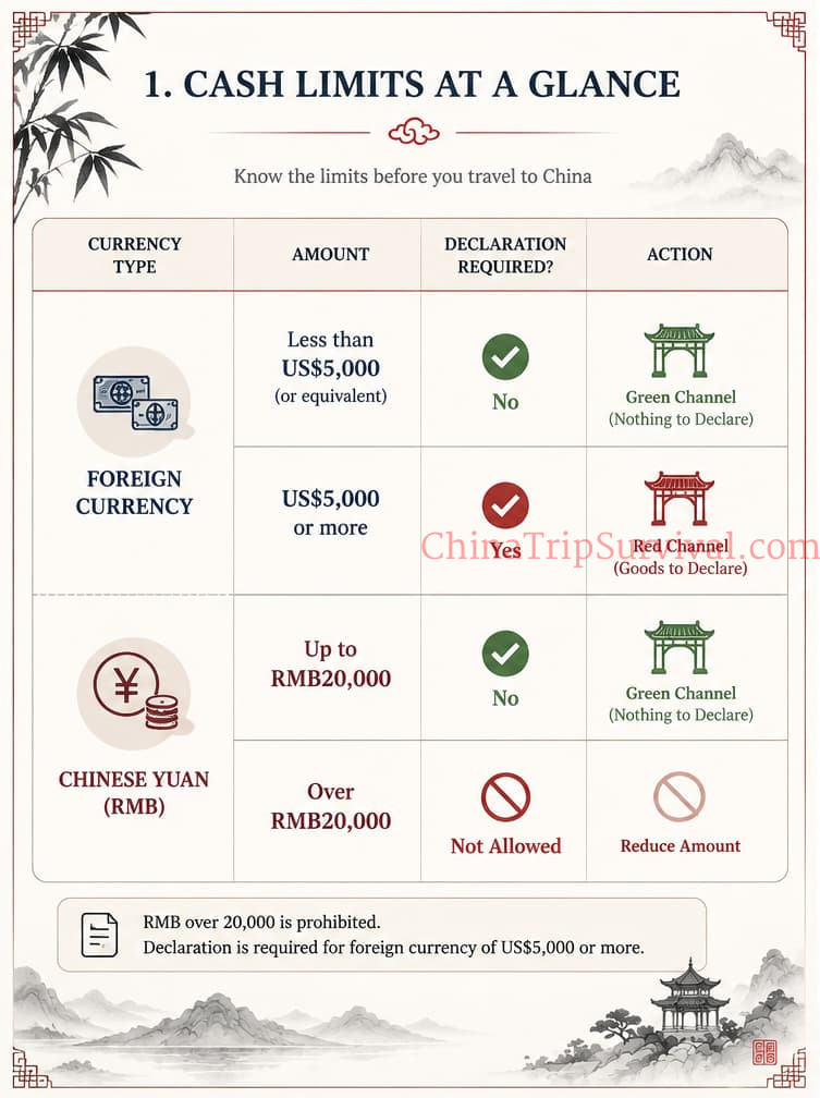 How Much Cash Can I Bring into China? 2026 Guide